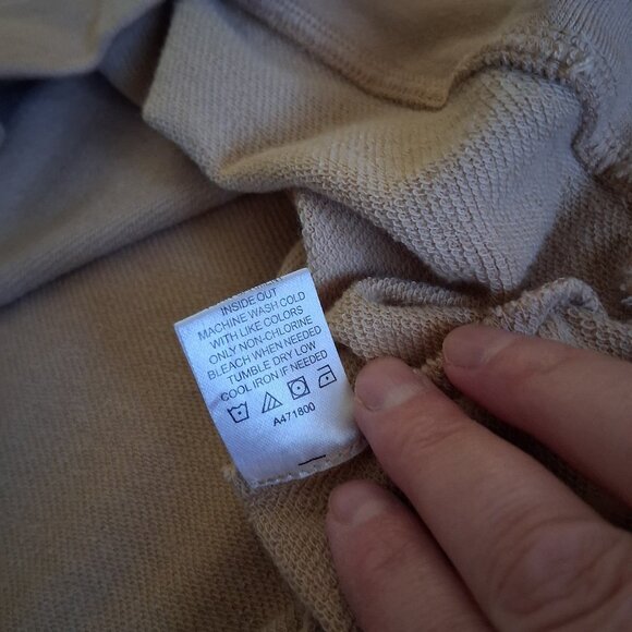 Laurie Felt Los Angeles Women's Size S Tan Quarter-Zip Pull Over Light Sweater - Picture 8 of 11